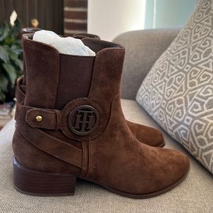 Tommy Hilfiger Brown Suede Boots